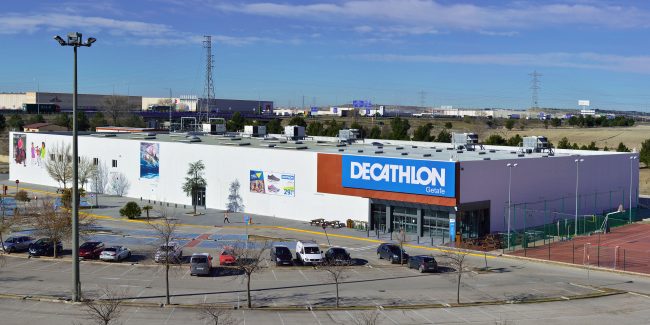Renovación fachada Decathlon Getafe